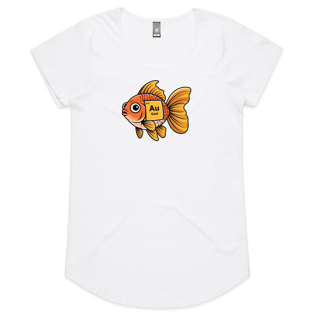 Gold Fish Periodic Table Women's AS Colour Scoop Neck T-Shirt