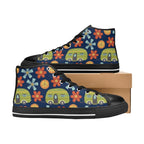 Hippie Caravan - Kids High Top Canvas Shoes