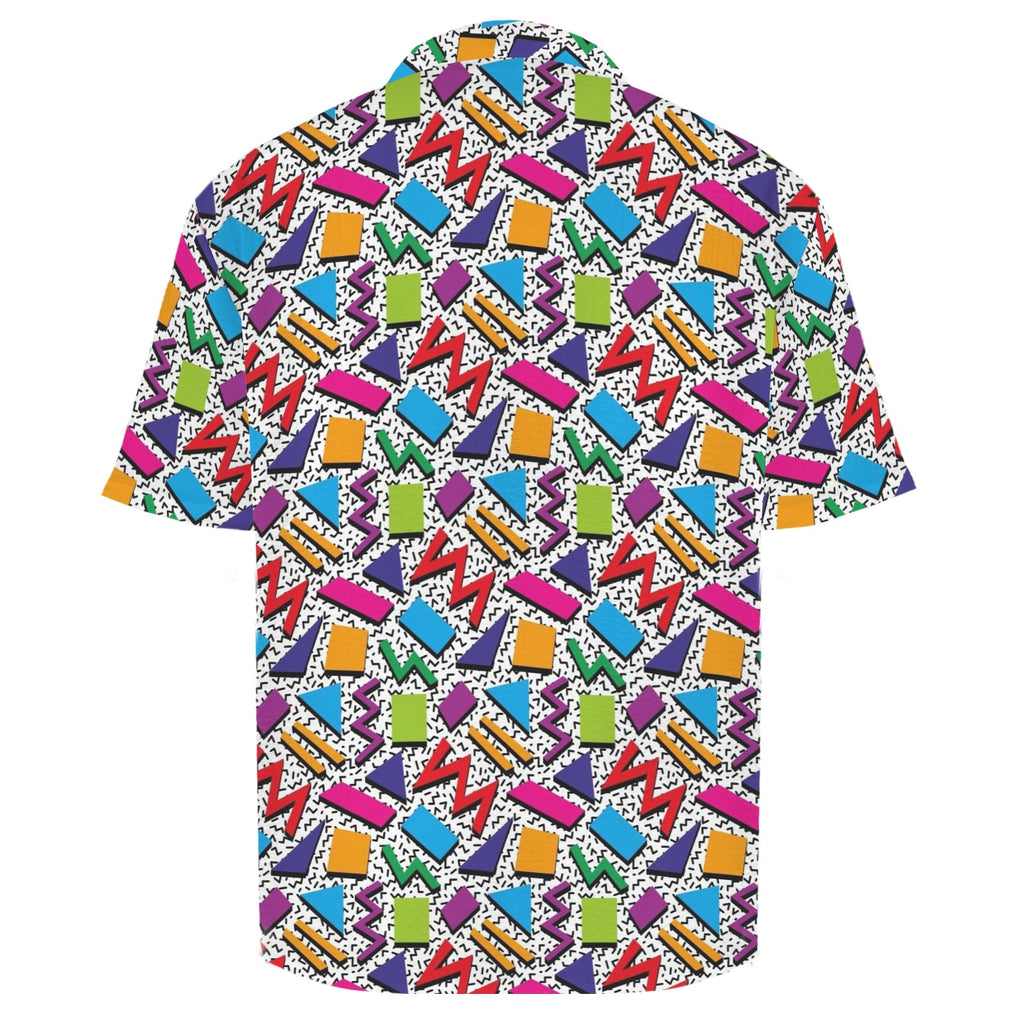 Graphic 80's Men's Crinkle Hawaiian Shirt