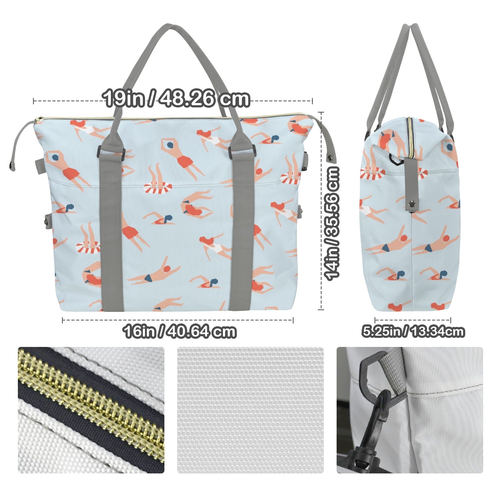 Summer Swim Duffle Bag-Simple (Model 1715) Duffle Bag-Simple (1715)