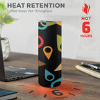 Where Am I 20oz Tall Skinny Tumbler with Lid and Straw