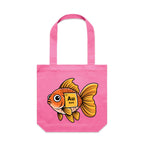 Gold Fish Periodic Table Canvas Tote Bag