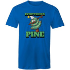 Everything's Pine, Christmas - Mens T-Shirt Bright Royal Mens Christmas T-shirt Christmas Printed In Australia