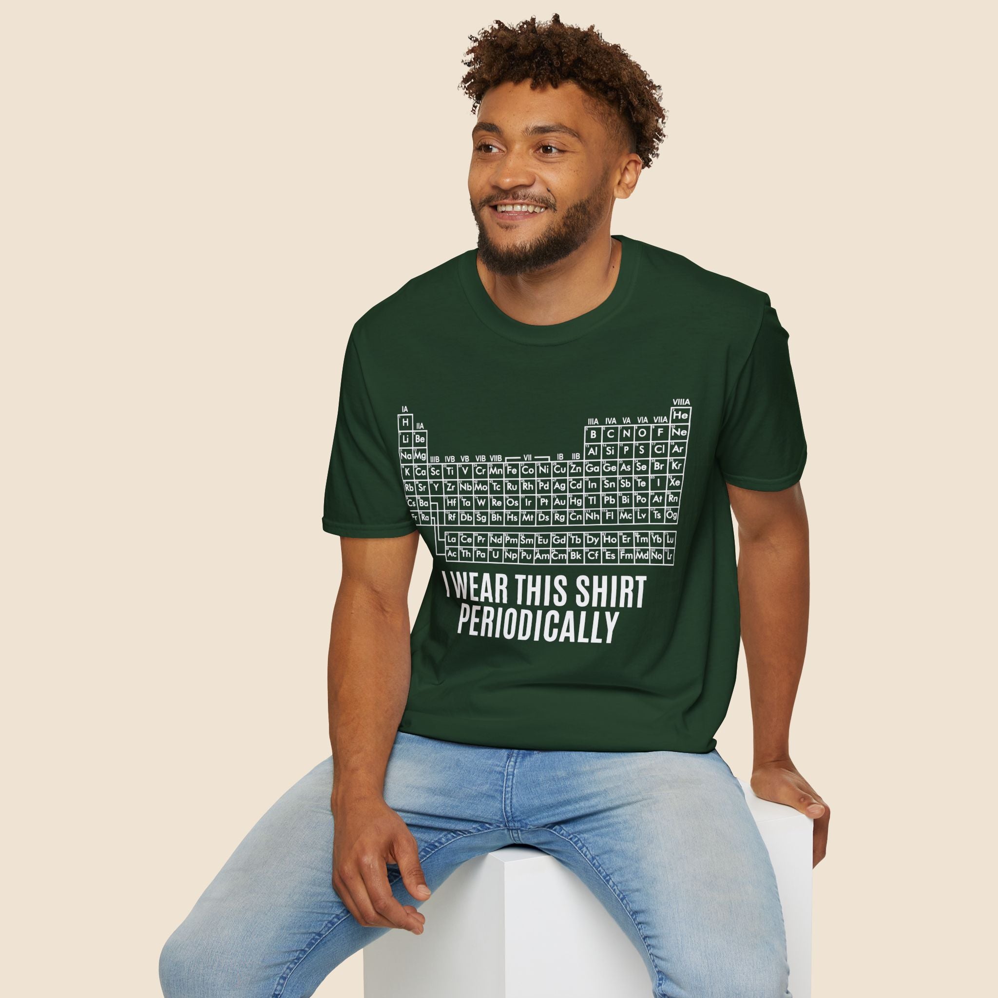 Periodic Table I Wear This Shirt Periodically Unisex T-shirt Unisex Adult T-shirt Globally Fulfilled Science
