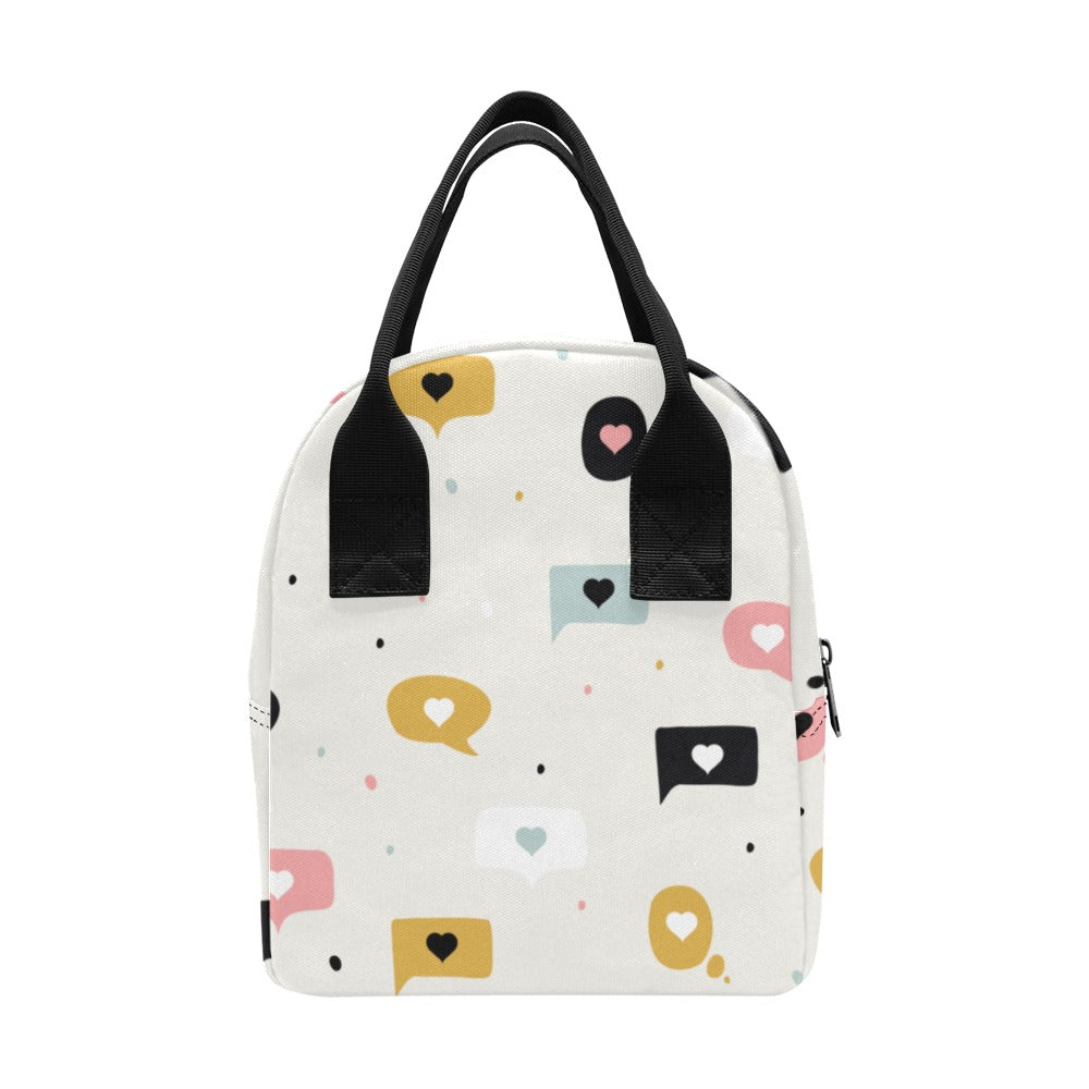 Love Message - Zipper Lunch Bag Zipper Lunch Bag Printed Offshore