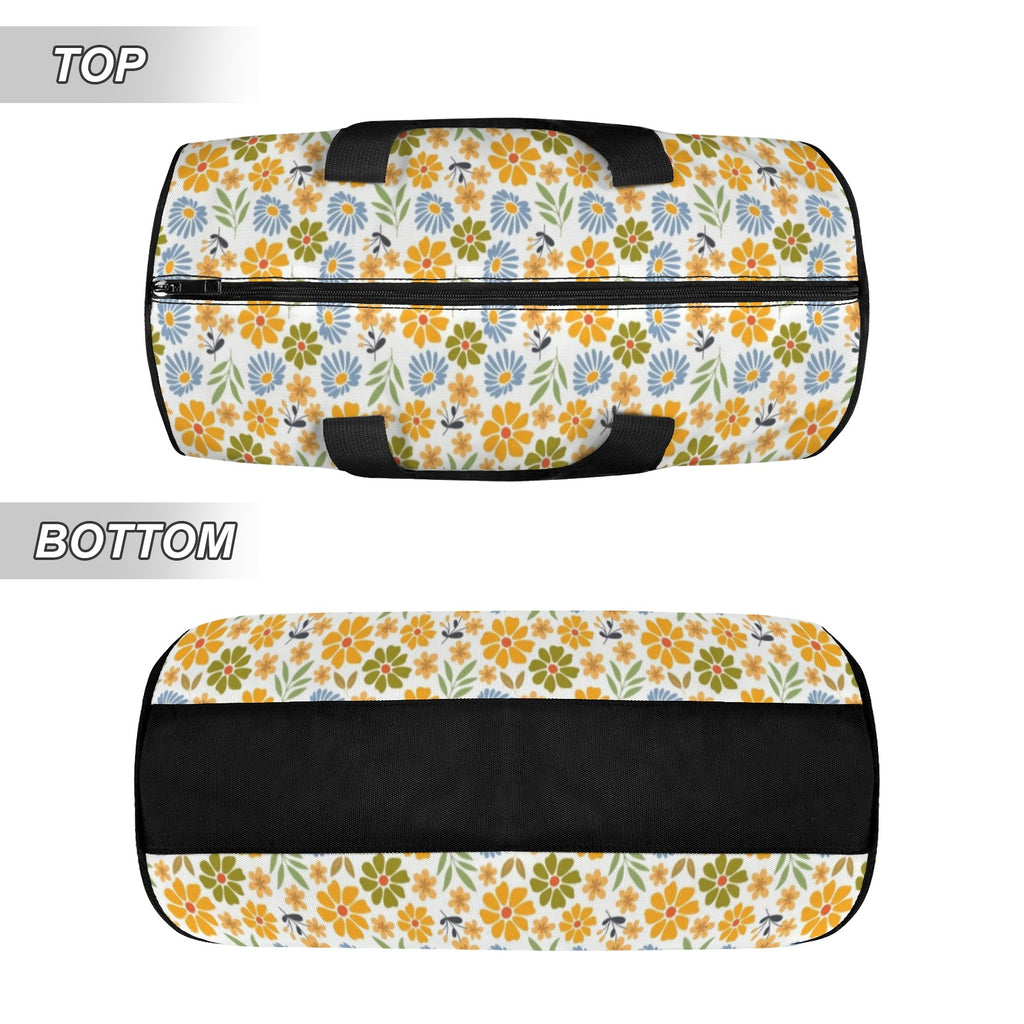 Retro Boho Flower Duffle Bag Duffle Bag Printed Offshore