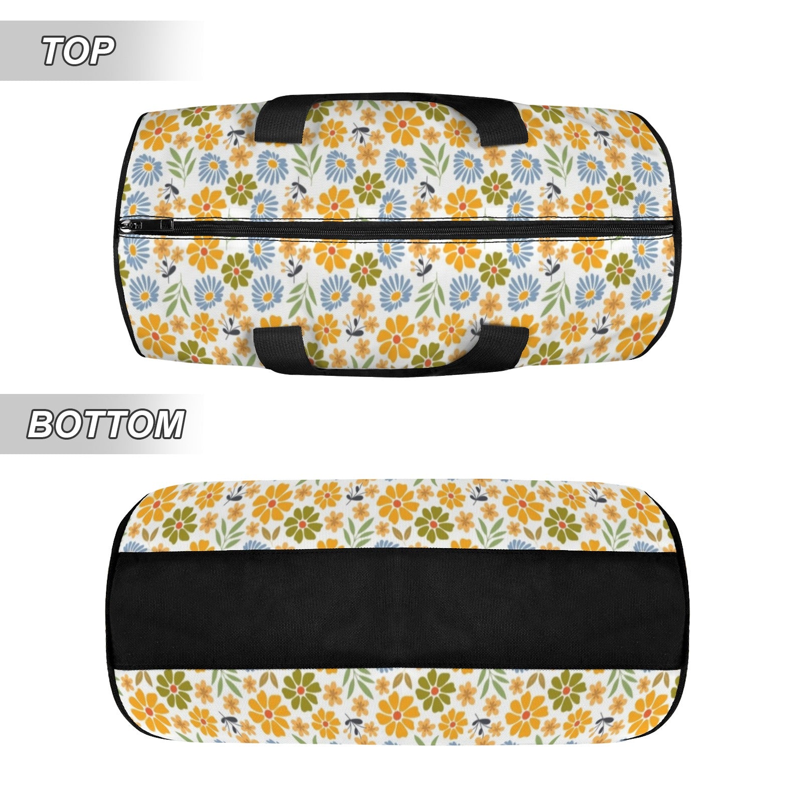 Retro Boho Flower Duffle Bag Duffle Bag Printed Offshore