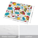 Comic Book Zap Leather Mouse Pad Leather Mouse Pad comic Printed Offshore