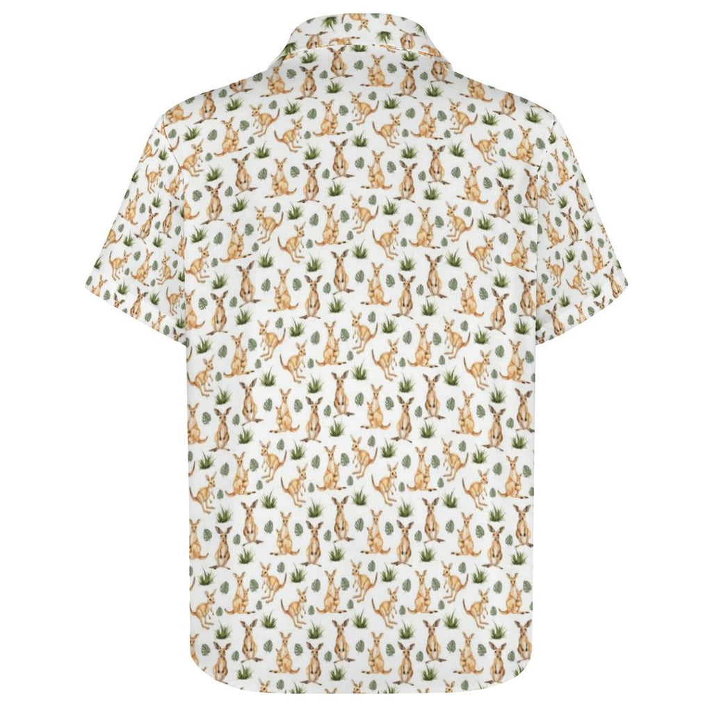 Kangaroos Women's Collared Pocketless Short Sleeve Shirt