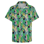 Bright Toucan Women's Short-Sleeve Button Up Shirt Women's Short-Sleeve Button Up Shirt animal Printed Offshore