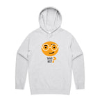 Why Not? - Mens Hoodie White Marle Mens Hoodie Printed In Australia