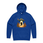 Black Cat Alien UFO Abduction Men's AS Colour Hoodie