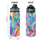 Brushstrokes - Insulated Water Bottle with Dual-Use Lid (18oz) Insulated Water Bottle with Dual-Use Lid (18oz) Printed Offshore