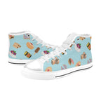 Classic Aussie Food Icons Men's High Top Canvas Shoes Men's Classic High Top Canvas Shoes Australia Food Printed Offshore
