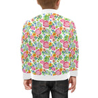 Bright Painted Tropical Kids Bomber Jacket