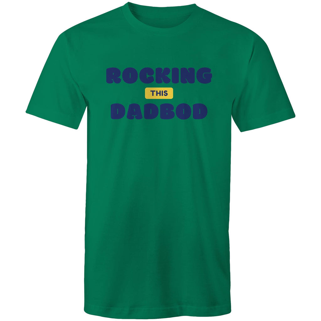 Rocking This DadBod - Mens T-Shirt Kelly Green Mens T-shirt Dad Printed In Australia