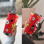Comic Book Red - 20oz Mobile Tumbler with Lid (Black Lock) 20oz Travel Mug comic Printed Offshore