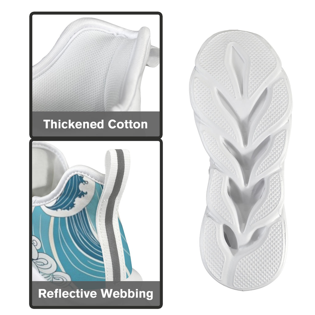 Ocean Waves Women's Twisted Sole Sneakers