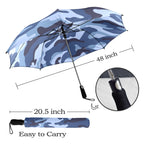 Blue Camouflage - Semi-Automatic Foldable Umbrella (Model U12) Semi-Automatic Foldable Umbrella (U12)