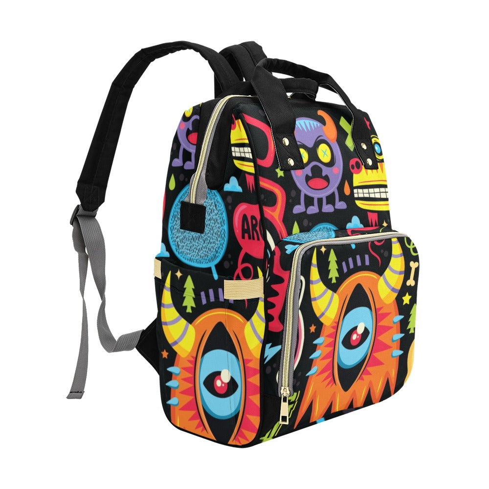 Monster Kids - Multi-Function Backpack, Nappy / Diaper Bag