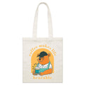 Coffee Makes Life Bearable Parcel Canvas Tote Bag Default Title Small Tote Bag animal Coffee Printed In Australia