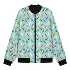 Australian Birds Men's Casual Zip‑Up Bomber Jacket