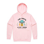 The Truth Is Out There, UFO - Mens Hoodie Pink Mens Hoodie Printed In Australia Sci Fi