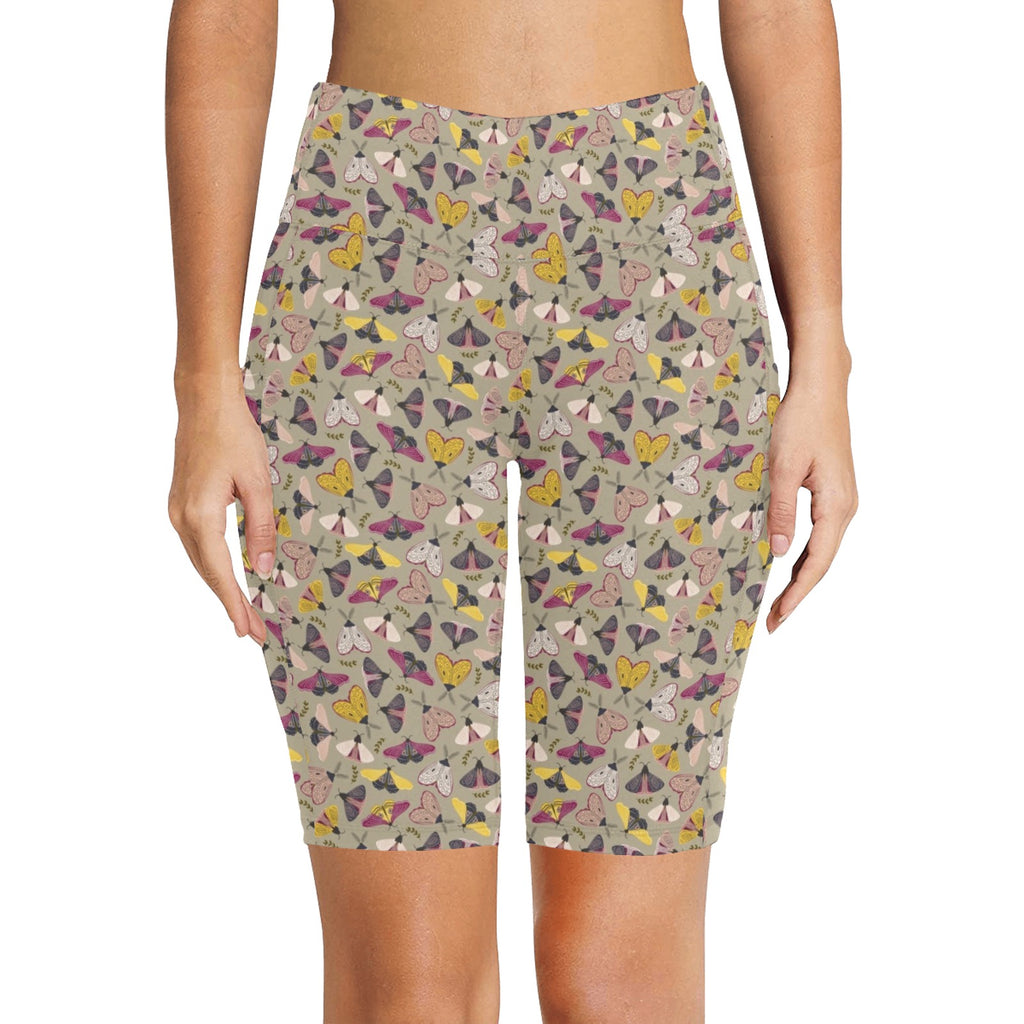 Pretty Moths Women's Bike Shorts With Side Pockets