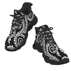 Black And White Swirl Women's Twisted Sole Sneakers