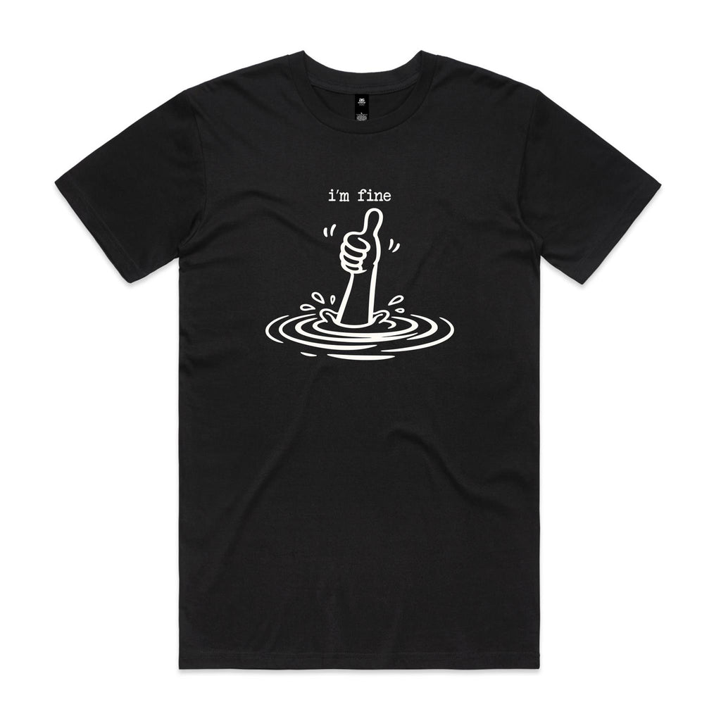 I'm Fine Drowning Thumbs Up Men's AS Colour T-shirt