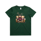 Reindeer, Christmas Movies Watching T-shirt - Kids T-shirt