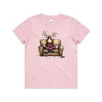 Reindeer, Christmas Movies Watching T-shirt - Kids T-shirt