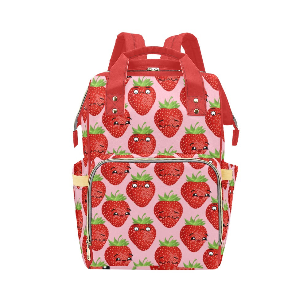 Strawberry Characters - Multi-Function Backpack, Nappy / Diaper Bag