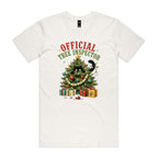 Official Tree Inspector Cat Men's Christmas T-shirt