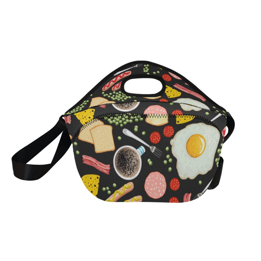 Breakfast Food - Neoprene Lunch Bag Neoprene Lunch Bag Printed Offshore