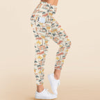 Beach Shack Women's High Waist Pockets Yoga Leggings Women's High Waist Pockets Yoga Leggings Printed Offshore Surf