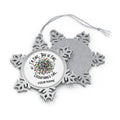 Personalised Tangled Christmas Lights, I'm Fine, This Is Fine, Everything's Fine Christmas Pewter Snowflake Ornament Snowflake One Size Personalised Christmas Ornament Australian Printer Christmas