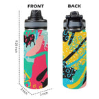 Bright And Colourful - Insulated Water Bottle with Dual-Use Lid (18oz) Insulated Water Bottle with Dual-Use Lid (18oz) Printed Offshore