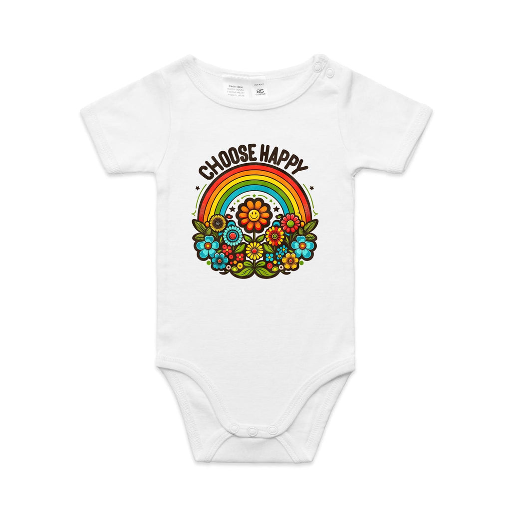 Choose Happy - Baby Bodysuit