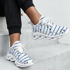 Music Stripes Women's Twisted Sole Sneakers