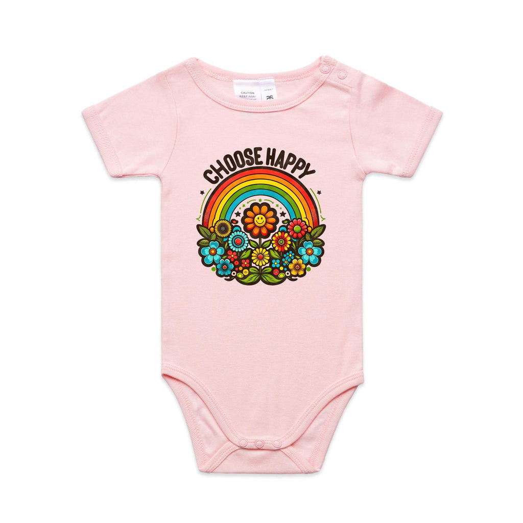 Choose Happy - Baby Bodysuit