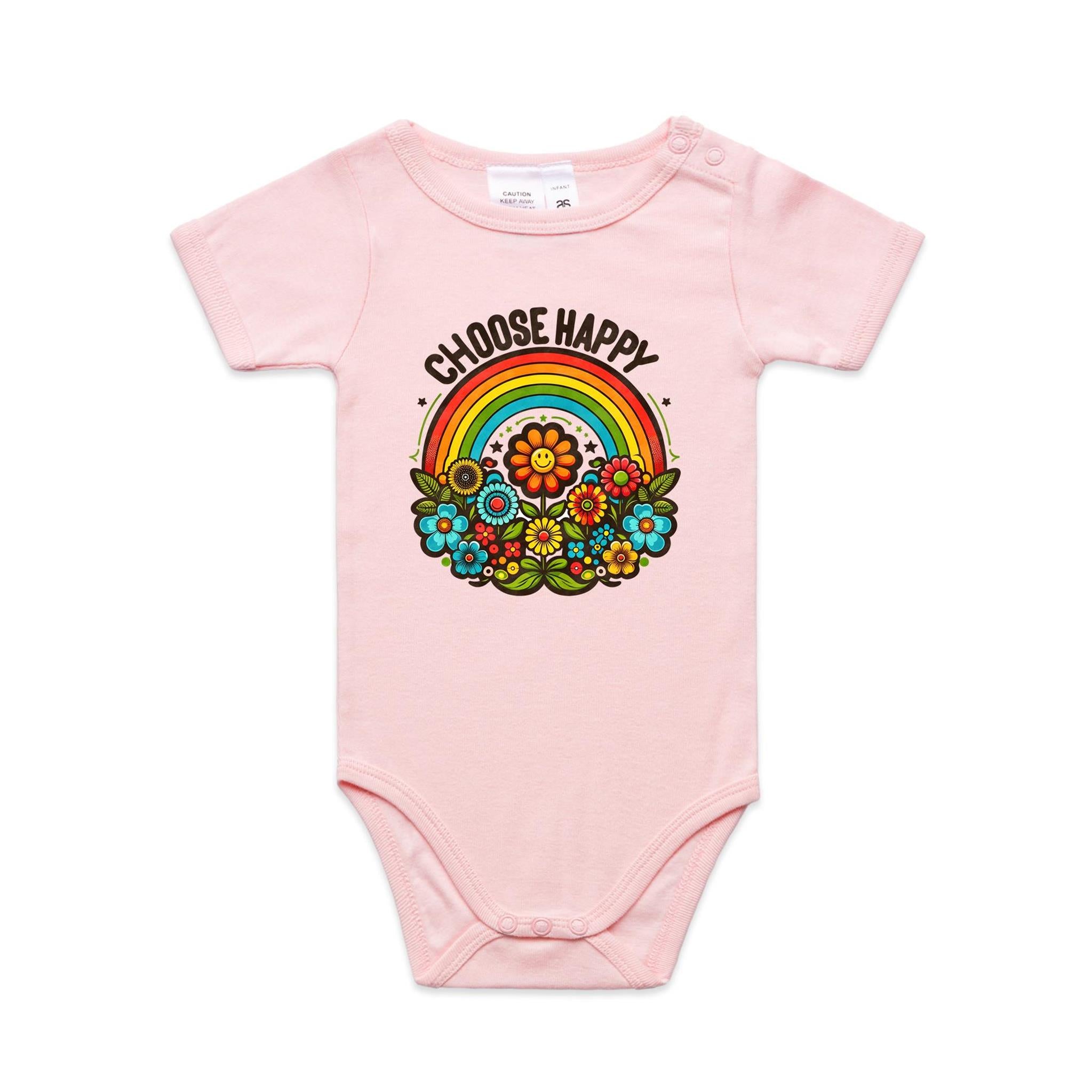 Choose Happy - Baby Bodysuit