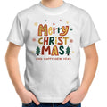 Merry Christmas And Happy New Year - Kids Youth T-Shirt White Kids Christmas T-shirt Christmas Printed In Australia