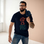 Daily Grind - Men's Staple Tee Navy Mens Premium T-Shirt Coffee Printed in AU and US