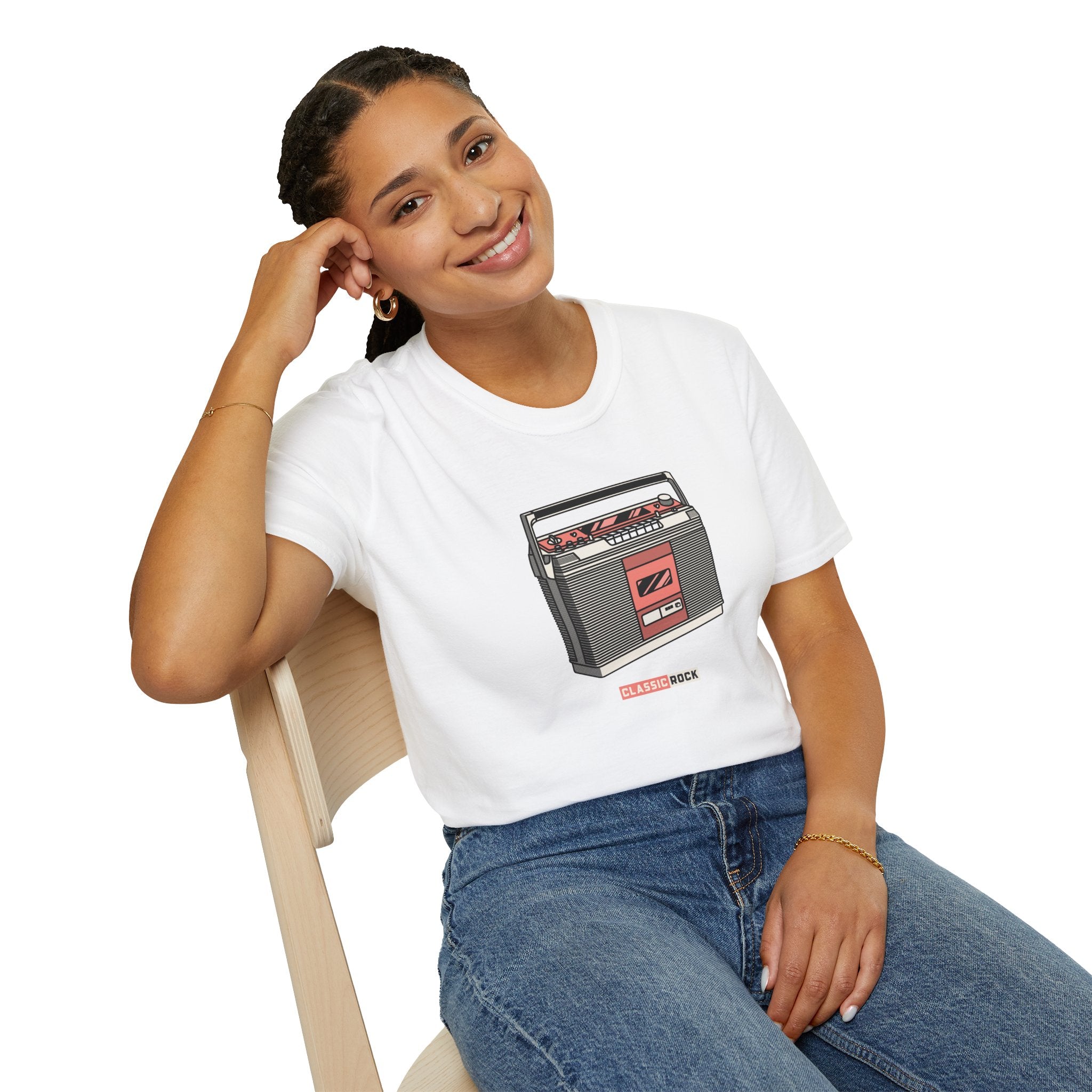 Classic Rock, Cassette Player - Unisex Softstyle T-Shirt