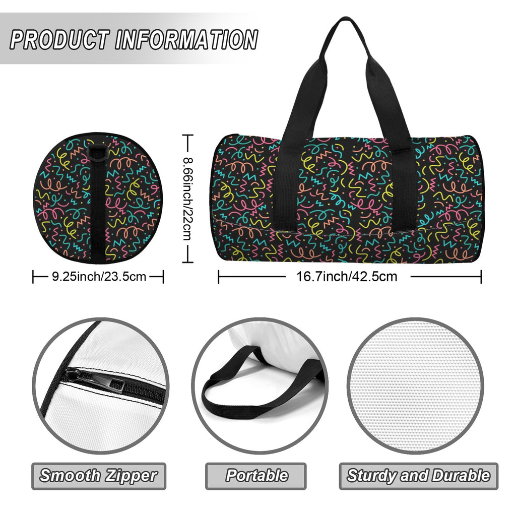 Squiggle Time Duffle Bag Duffle Bag Printed Offshore