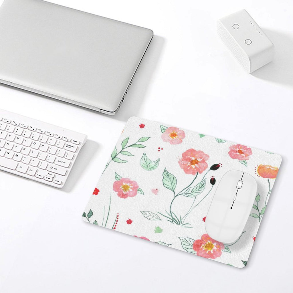 Blossoms Leather Mouse Pad Leather Mouse Pad Plants Printed Offshore