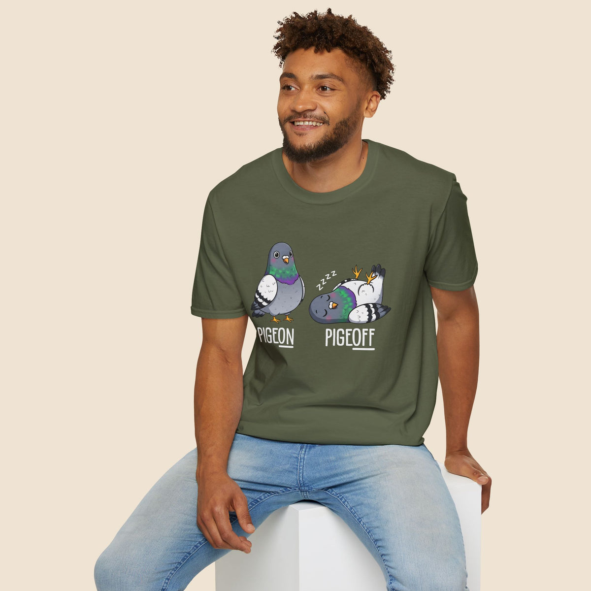 Pigeon vs Pigeoff Unisex T-Shirt Unisex Adult T-shirt Birds Globally Fulfilled