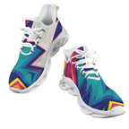 Abstract Geometric Women's Twisted Sole Sneakers