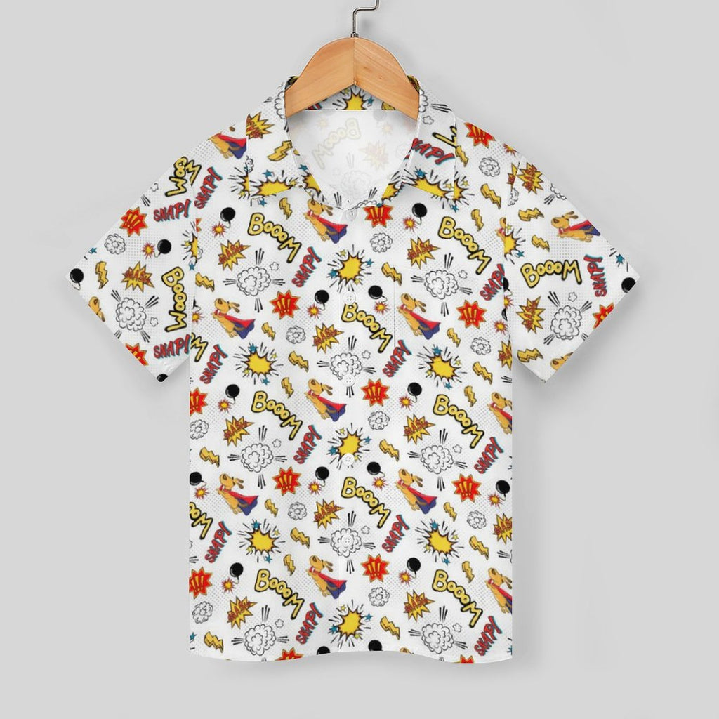 Super Dog Kids Cotton Short Sleeve Shirt